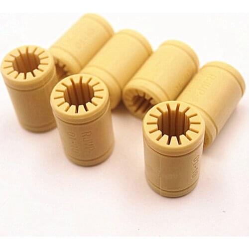 Funssor 1pcs 3D Printer Solid Polymer LM10UU Bearing 10mm shaft Drylin RJ4JP-01-10 for Prusa 3D Printer RepRap Flashforge