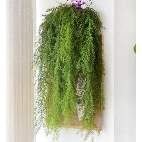 10 Pieces 105cm Green Hanging Artificial Pine Needles For Wedding Holiday Party Home Hotel Shop Venue Wall Hanging Decoration