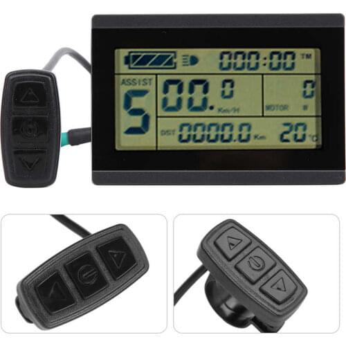 24V36V48V Electric Bicycle LCD Instrument Electric Bike Conversion Kit KT-LCD3U LCD Meter Waterproof Connector