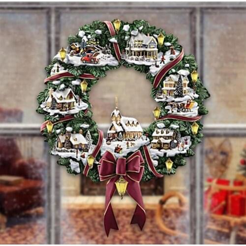 20x30CM 3D Santa Claus Driver Deer Window Stickers Christmas PVC Wall Sticker New Year Decoration For Living Kids Room Bedroom