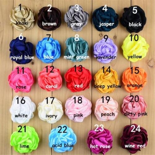 5cm cloth rose flower appliqued patches sew-on stick-on EL38