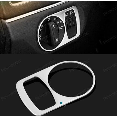 Auto Accessories Trim sticker Stainless Steel Dashboard light control Button Switch Cover car styling For Audi Q3