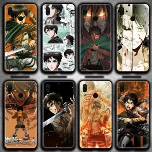 Attack on Titan Eren Jaeger Yeager Jager Phone Case Huawei Y6P Y8S Y8P Y5II Y5 Y6 2019 P Smart Prime Pro