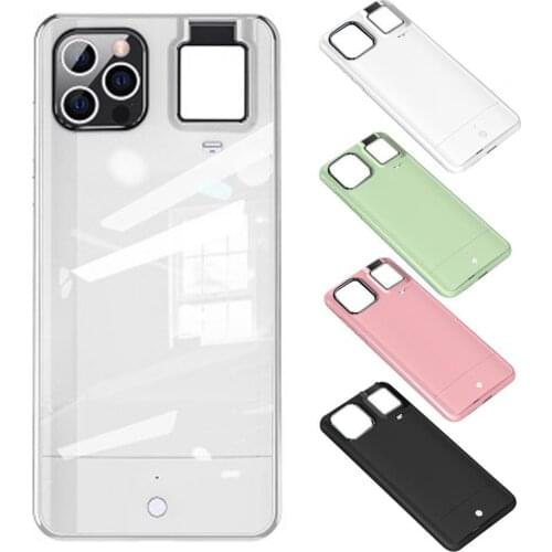 Flash Phone Case with Fill Light Oil Resistant PC Lighted Cell Phone Case for iPhone 12/11/Pro/Pro Max Accessories