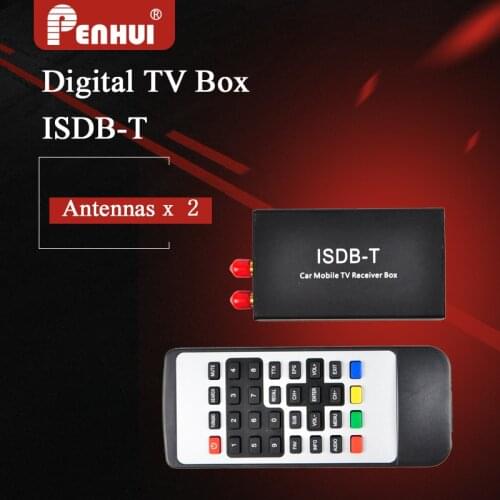 Digital TV Box Receiver Car Mobile Monitor ISDB-T Tuner 2 pcs of Antenna for South American FTA television US $68.00