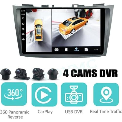 For Suzuki Swift AZG RS 2010~2017 Car Audio Navigation Stereo Carplay DVR 360 Birdview Around 4G Android System