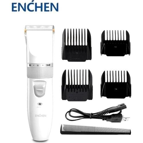Youpin ENCHEN SharpR Hair Trimmer Electric Hair Cutter Home USB Fast Charging Hair Clipper Cordless Rechargeable Ceramic Cutting