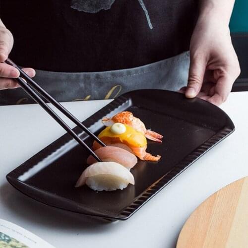 European simple solid color binaural ceramic plate breakfast dessert plate fruit salad hotel kitchen tableware