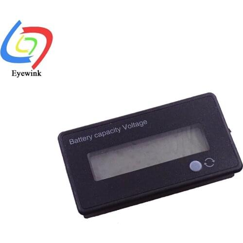 12V 24V 36V 48V 60V 72V 84V Lead-acid Battery Capacity Indicator Lead Acid Power Level Display Meter LCD Display Voltage Tester