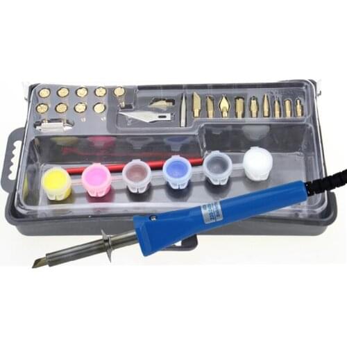 Mini-brocade tools, branded pen machine, gourd leather wood carved head baked flowers, branded thermostatic soldering iron