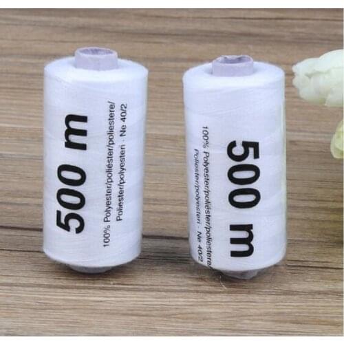 500meters/Roll Polyester Spools Sewing Threads Hand Sewing Machine Yarn Knitting Threads Cones DIY Sewing Accessories