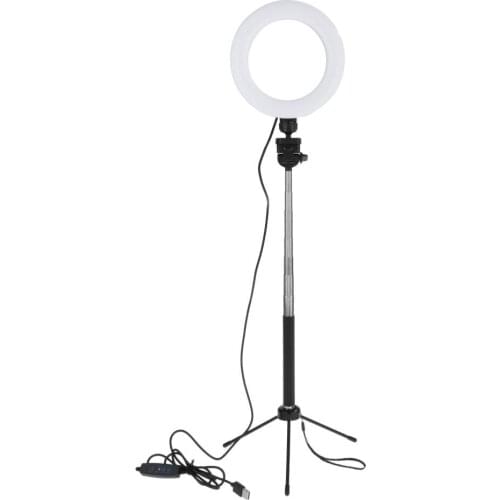 Selfie Ring Light w/ Tripod Stand and Phone Holder for Live Stream Makeup Studio