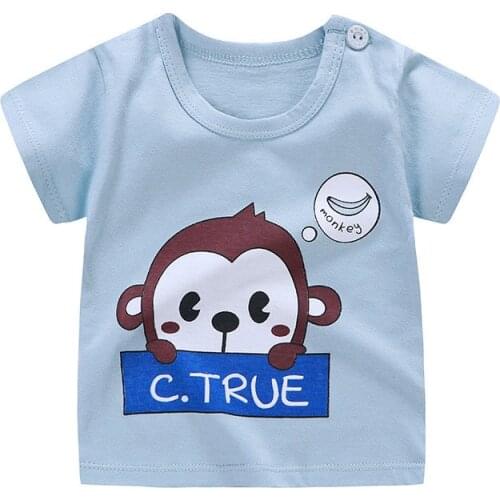 Hot Sale Boys Girls Unisex Baby T-shirts 2019 High Quality Fashion T-shirts Casual O-neck Short Sleeve 100% Cotton Kids T-shirt