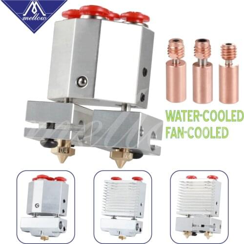 Mellow Dual extruder Crazy Heat Break V6 Cyclops+/Chimera+ plus Multi-Extrusion 2 In 1J-head HotEnd Kit for 3D Printer Parts