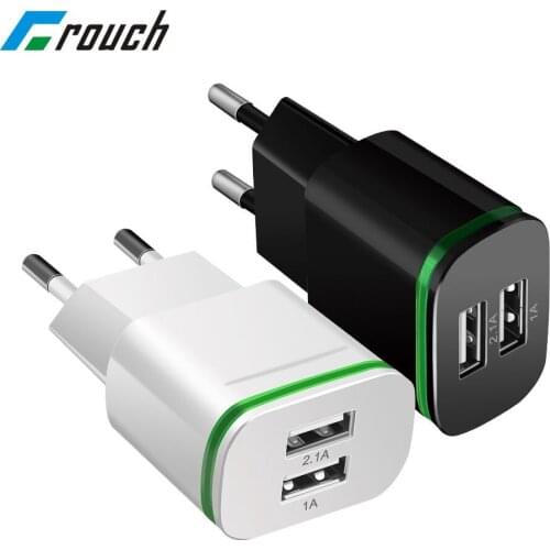 Mobile Phone Charger Universal Dual USB Wall Charger Smart Phone Charger for iPhone X 8 7 6 5 Samsung Huawei Tablet Charger