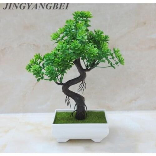 Artificial Plastic flowers Welcome Song with Plastic vase set fake flower Decorative For Home Decoration indoor plants flowers