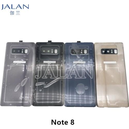 Note 8 N950 N950F Back Glass With Camera Lens Cover Case Broken Housing Battery Back Door SM-N950F N950U Replacement Repair