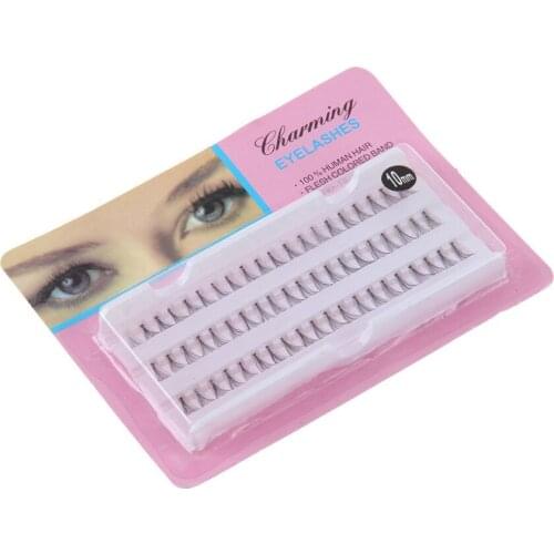 2017 New 10mm Natural False Eyelash OutTop 1Box Individual False Fake 60 Stand Eyelashes Premium Corner False Cluster Lashes