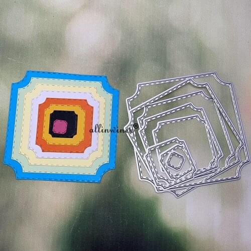 New Irregular square frame Metal Cutting Dies for DIY Scrapbooking Album Paper Cards Decorative Crafts Embossing Die Cuts