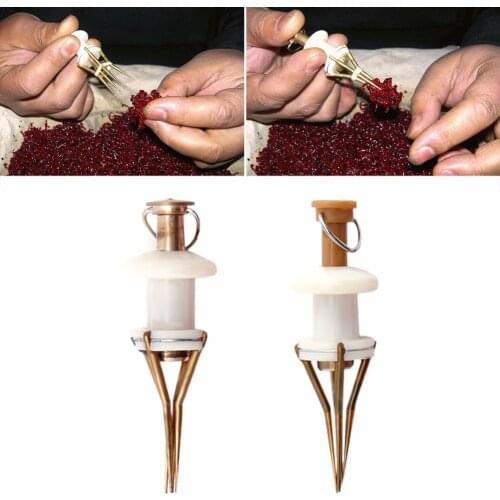 New Portable Copper Bloodworm Clip Bait Lure Earthworm Clip Tool for Fishing