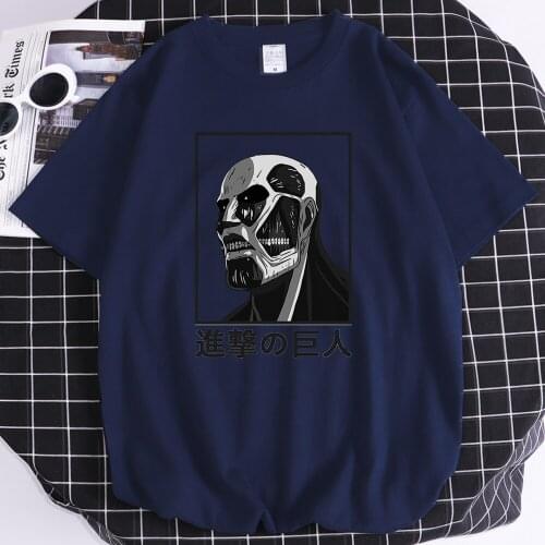 Attack On Titan Japan Anime Printed Mens T Shirts Style Breathable T-Shirt Fashion Soft Tshirt Simplicity Oversize Men Clothes