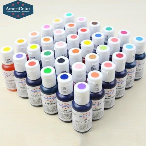 Baking Pigment US Americolor Food Coloring Cream Fondant Cake Macarons Creaming Pigment 21g