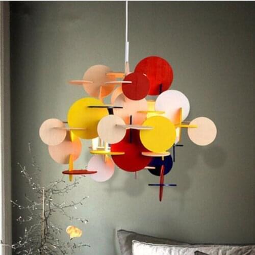 Nordic plastic chandelier lighting DIY multi color chandelier Bedroom Living room Kitchen Kids room Chandelier Hanging Lamp