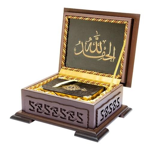 Wood Boxed Gift Holy Quran Islamic Mubarak Holy Quran Set İslamic Gifts 9x14cm Size Original arabic Metinli Luxury Suit