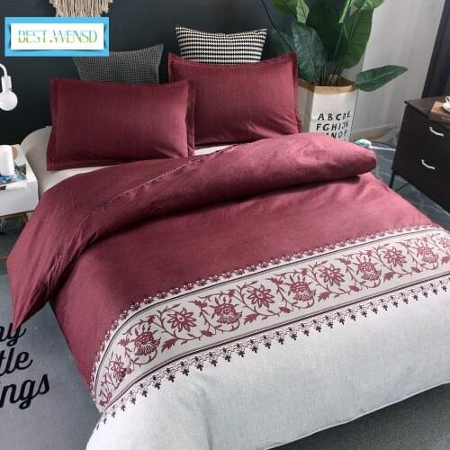 Bed Linen Housse De Couette Bed Set Western Simple Style Plain Colour King Duvet Cover Pillowcase Queen Bedding Jogo De Cama