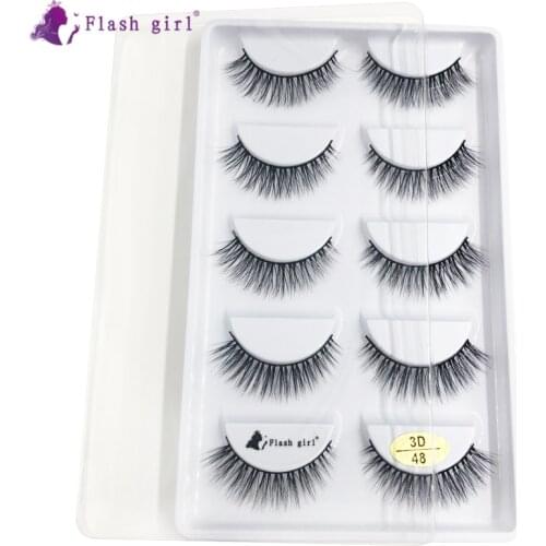 Flash Girl Professional Cosmetic 3D Mink False Eyelashes 13 Styles Natural Long Small Fake Eyelash Makeup Beauty Tools