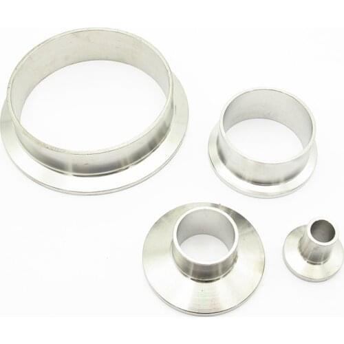 19mm-102mm Tube OD 304 Stainless Steel Sanitary Weld Ferrule Connector Pipe Fitting For Home Brew Homebrew Fit Tri Clamp