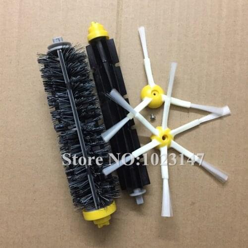 Flexible and Bristle Brush 6-Armed Side Brush With Screw Set for irobot roomba 600 700 Series 620 630 650 660 760 770 780