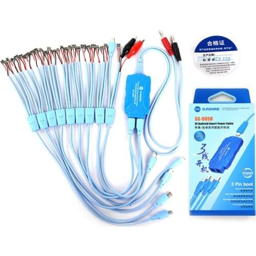 SS-905D DC Power Supply Cable Phone Battery Boot for 11promax 11 Xsmax Xs 8 7 6s Android Xiaomi Huawei Power Control Test Cable