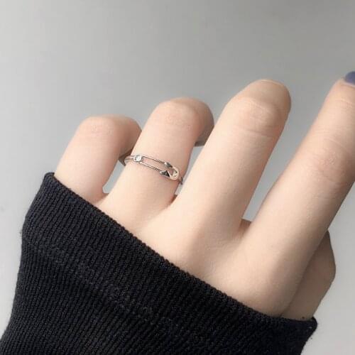Creative Pin Rings For Women Opening Adjustable New Simple Personality Index Finger Girls Fashion Korea Wedding Jewelry BOYULIGE