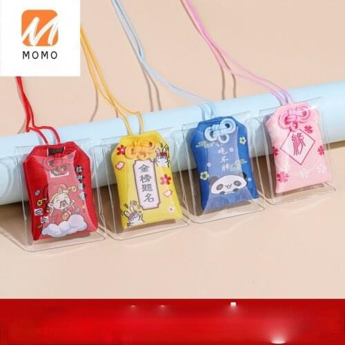 Internet Celebrity Japanese Yushou Bag Embroidery Fu Character Bag for Safety Blessing Bag Academic Health Love Peach Blossom