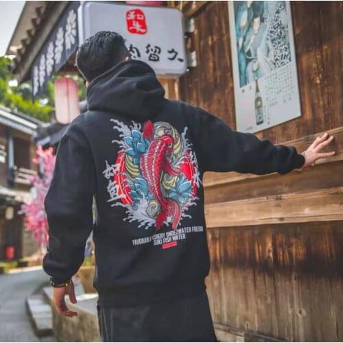Japan Hoodies Men Casual Autumn O-neck Tops Punk Male High Street hoodie Hip Pop Harajuku Cool Fashion Hoodies Streetwear