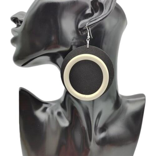 YD&YDBZ New Style Foam Rubber Earrings For Ladies Vintage Round Match Hanging Earrings Womans Accesories Fashion Jewelry 1 Pair