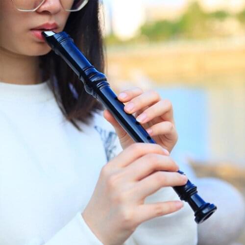 ABS Flute Clarinet Recorder Soprano Long Flute Baroque Accessories Recorder Flute Fingering Musical Supplies Instrument
