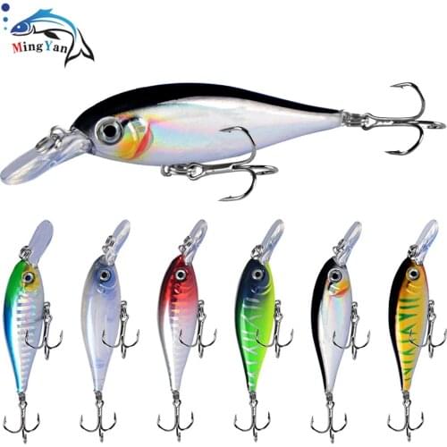 1Pcs Minnow Fishing Lures 7.5cm 6g 3D Eyes Artificial Hard Bait Pesca Sinking Wobblers Tackle Crankbait Carp Bass Swimbait