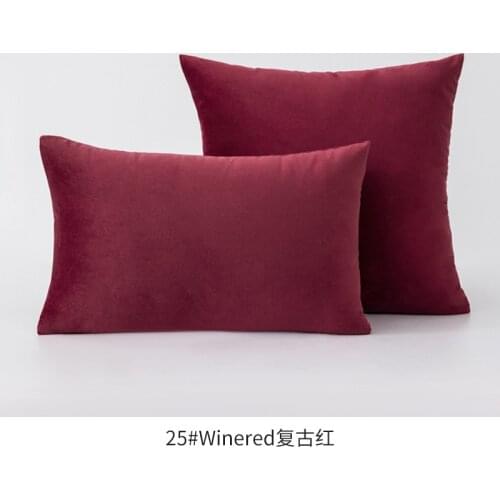 2021 Nordic Ins Wind Velvet Cushion Cover for Sofa Office Bed Car Waist Pillow Plush Pillowcase 30x50 40x40 45x45 50x50 60x60cm