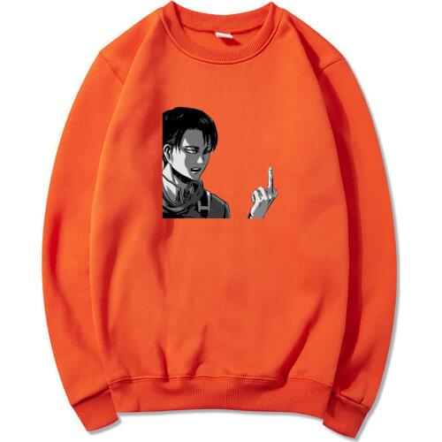 2021 Manga Attack on Titan Sweatshirt Hoodies Levi Ackerman Harajuku Pattern Pullover Mens Hip Hop Vintage Clothing Hoody Tops