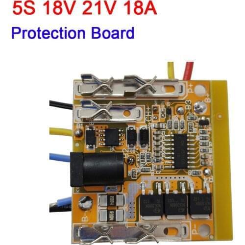 5S 18V 21V 18A 18650 Li-ion Lithium Battery Protection Board BMS for electric screwdriver power tool