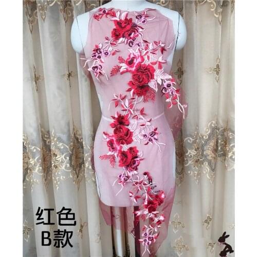 Flower Embroidered Applique applique parche patches for clothes apliques de roupa sticker parches bordados para ropa