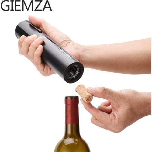 GIEMZA Multifunction Electric Wine Corkscrew Champagne Opener Vacuum Cover Keep Fresh Timing Lid Four-piece Suit