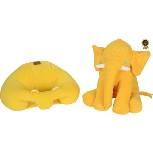 Jaju Baby, Luxury Yellow Baby Support Seating Cushion and Yellow Sleep Elephant