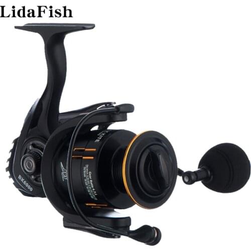 LIDAFISH BK 1000 2000 3000 4000 5000 6000 7000 Aluminum Alloy Spool 5.5:1/4.7:1 Gear Ratio Spinning Fishing Reel 2021 New