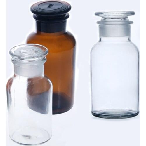 Laboratory Bransparent/Brown Chemical Wide Mouth Bottle Reagent Bottle