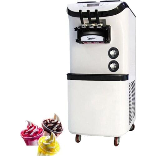 Soft Ice Cream Machine Commercial Vertical Ice Cream Machine Fresh Keeping Function Ice Cream Makers 3300W