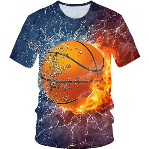 Mens New Summer Fashion 3D T-shirt Blue Flame Dragon Funny Design Men/Women Printed T shirts Children Cool Basketball Tops