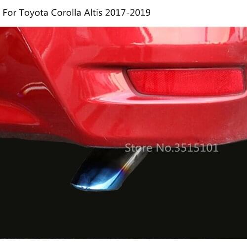 Car Cover Muffler Exterior Pipe Dedicate Stainless Steel Exhaust Tip Tail Outlet For Toyota Corolla Altis 2017 2018 2019